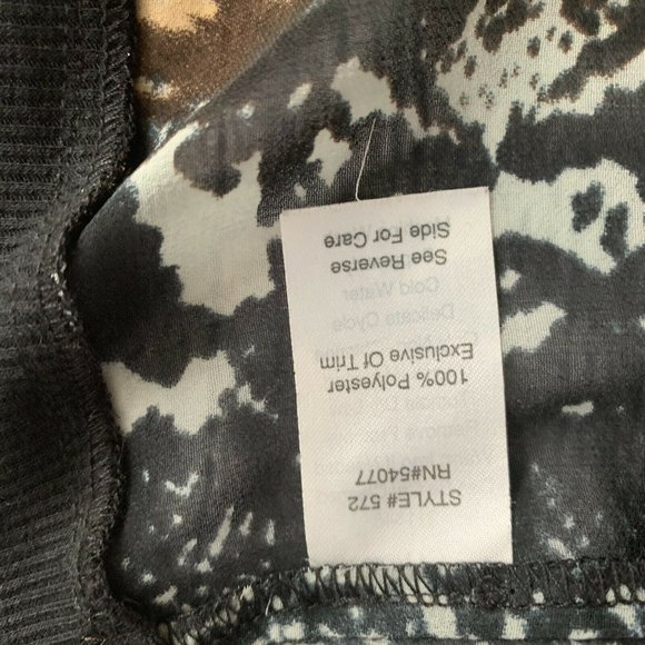 Cabi Womens Animal Snake Sheer Pullover Size Small Sweatshirt Blouse Python - Picture 5 of 6